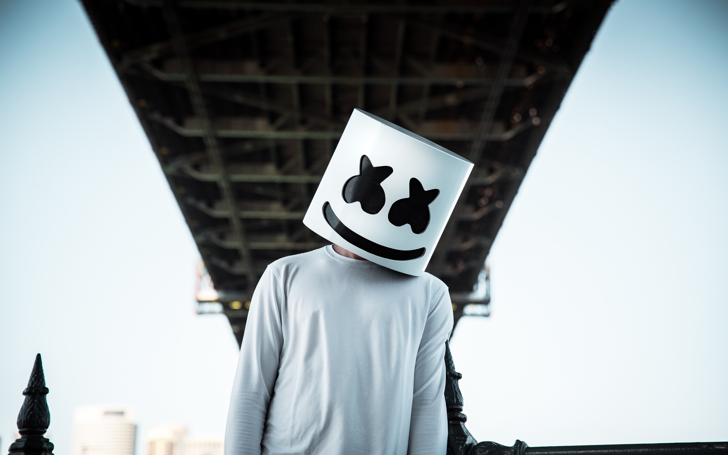 Marshmello Hd - HD Wallpaper 