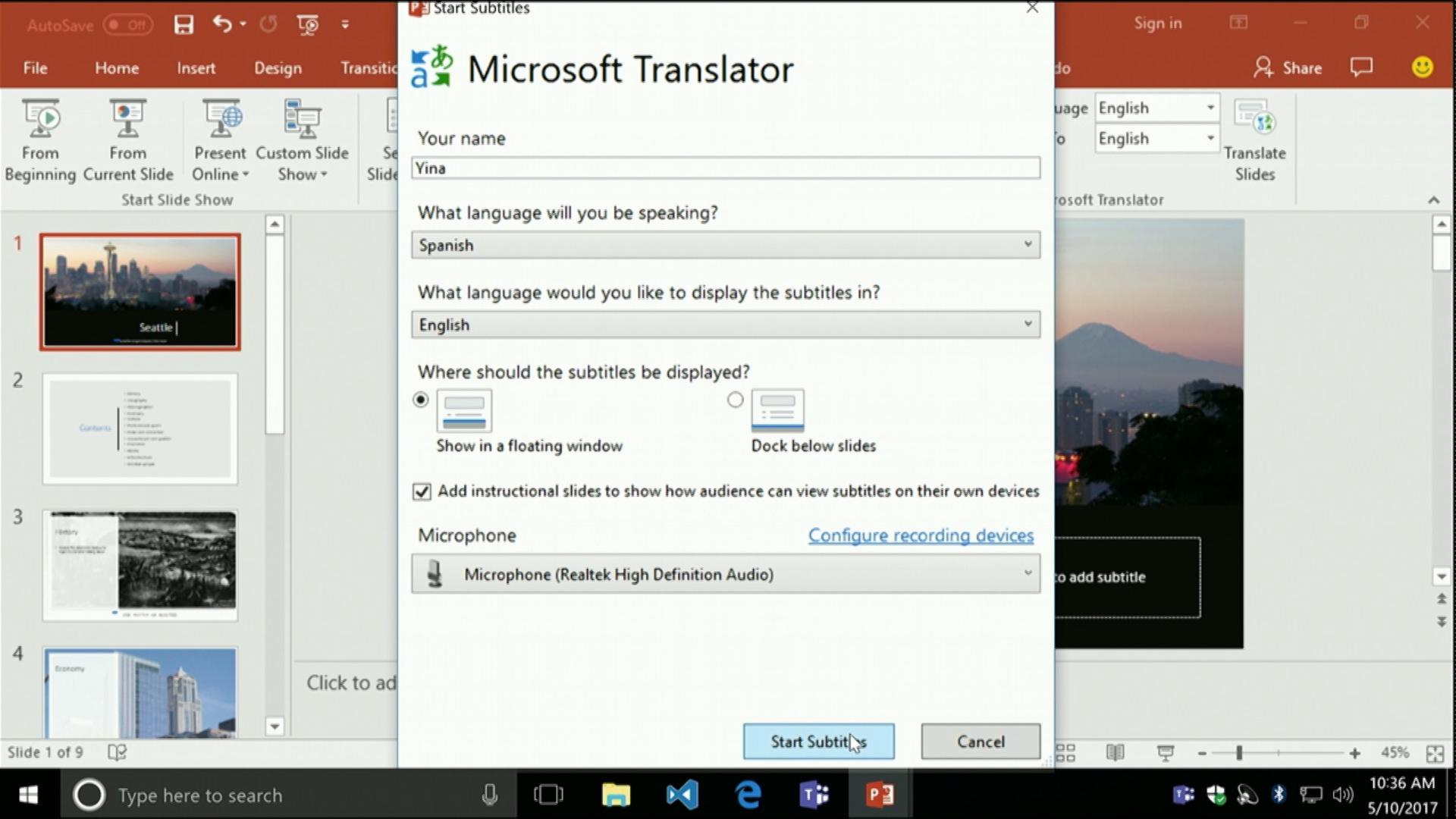 Microsoft Powerpoint Slide Translation - HD Wallpaper 