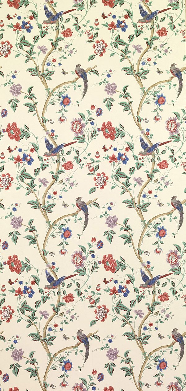 Laura Ashley Summer Palace Multi Crimson - HD Wallpaper 