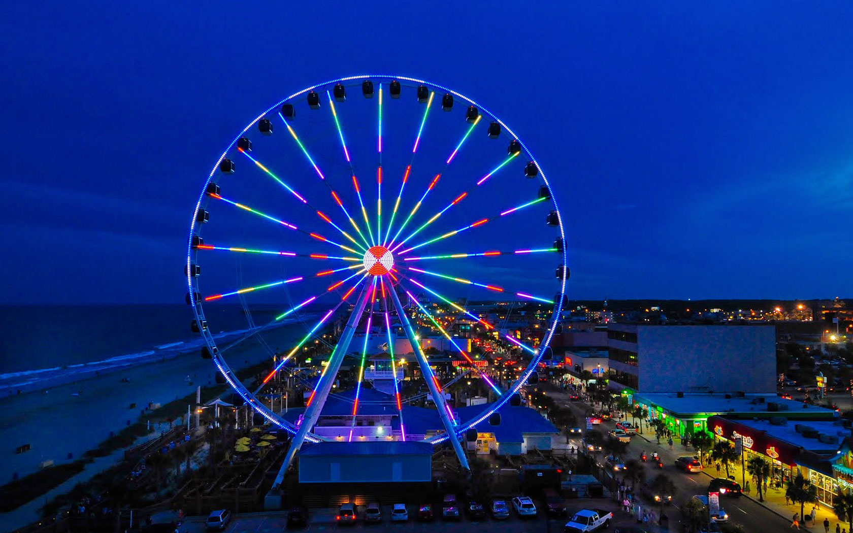 Ferris Wheel Myrtle Beach - HD Wallpaper 