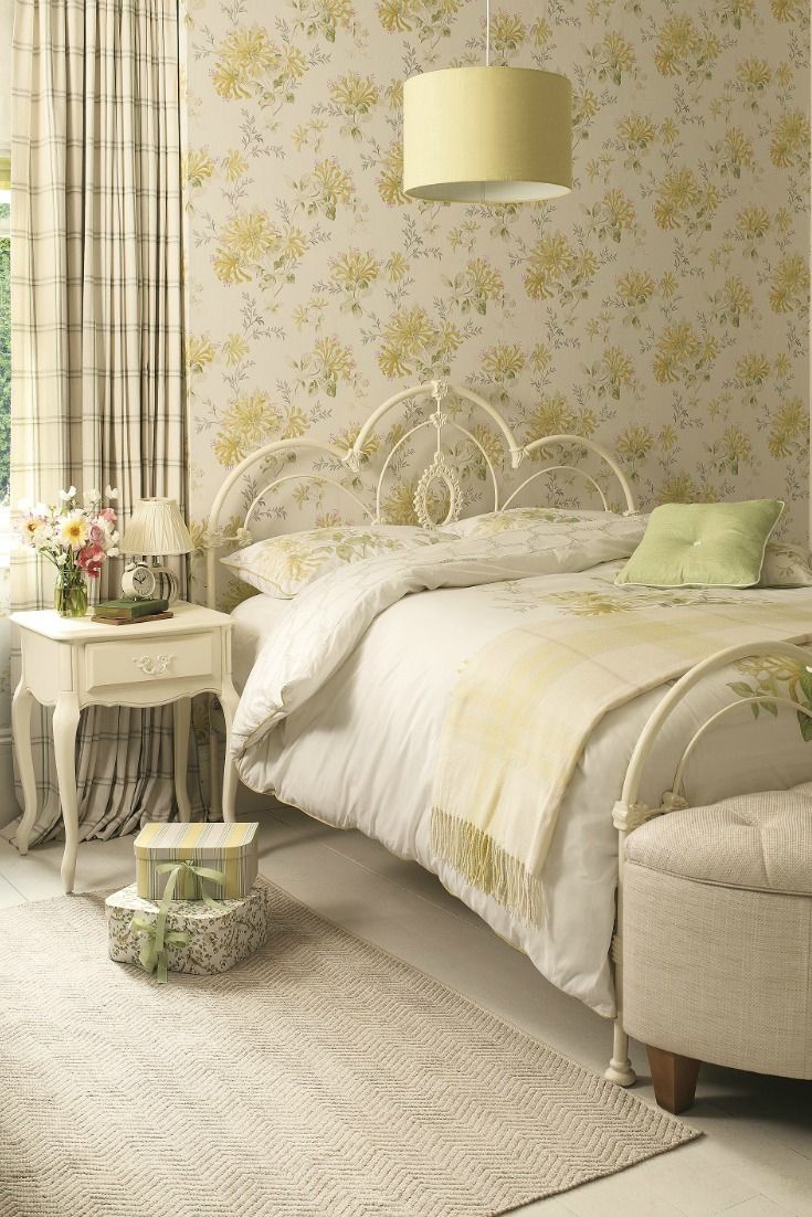 Honeysuckle Laura Ashley Bedroom - HD Wallpaper 