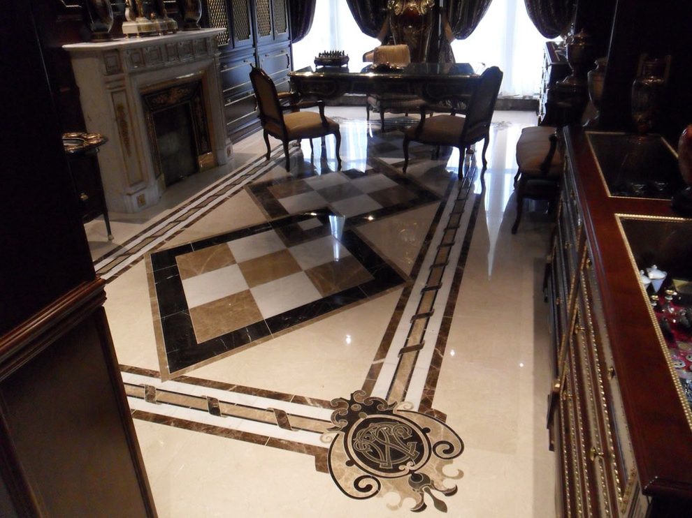 San Francisco Marble Floor Designs With Wallpaper And - Interior Design - HD Wallpaper 