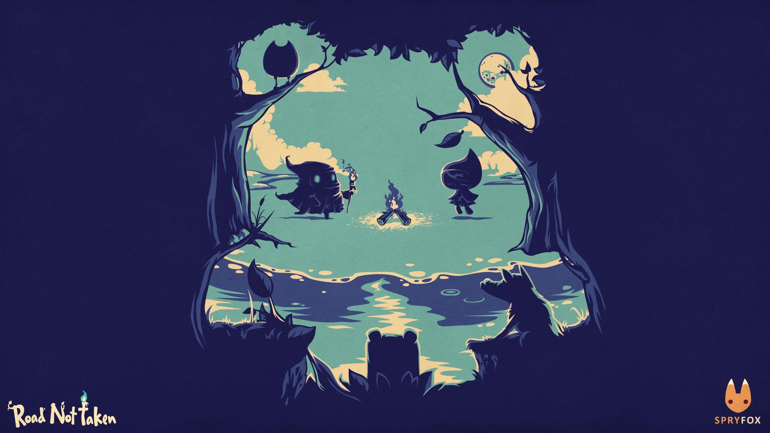 Road Not Taken Game Art - HD Wallpaper 