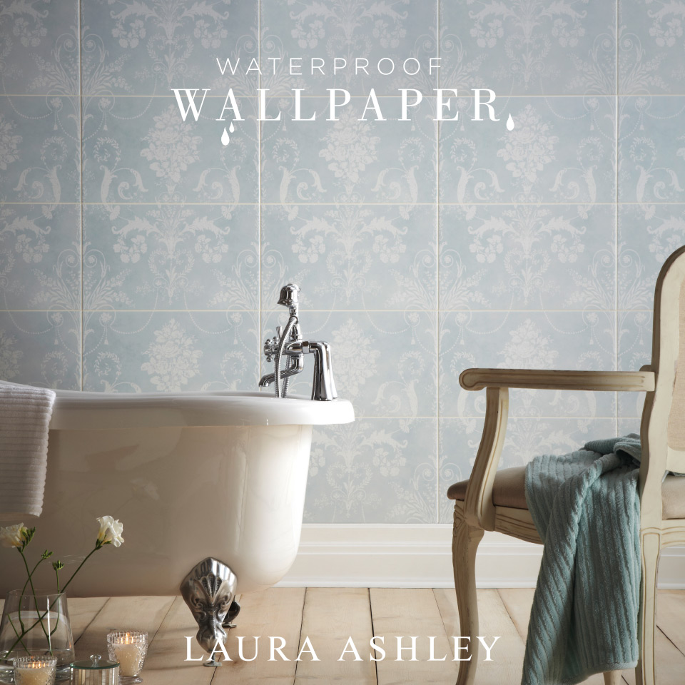 Stockists Of Discontinued Laura Ashley Wallpaper - Bathrooms With Laura Ashley Josette Tiles - HD Wallpaper 