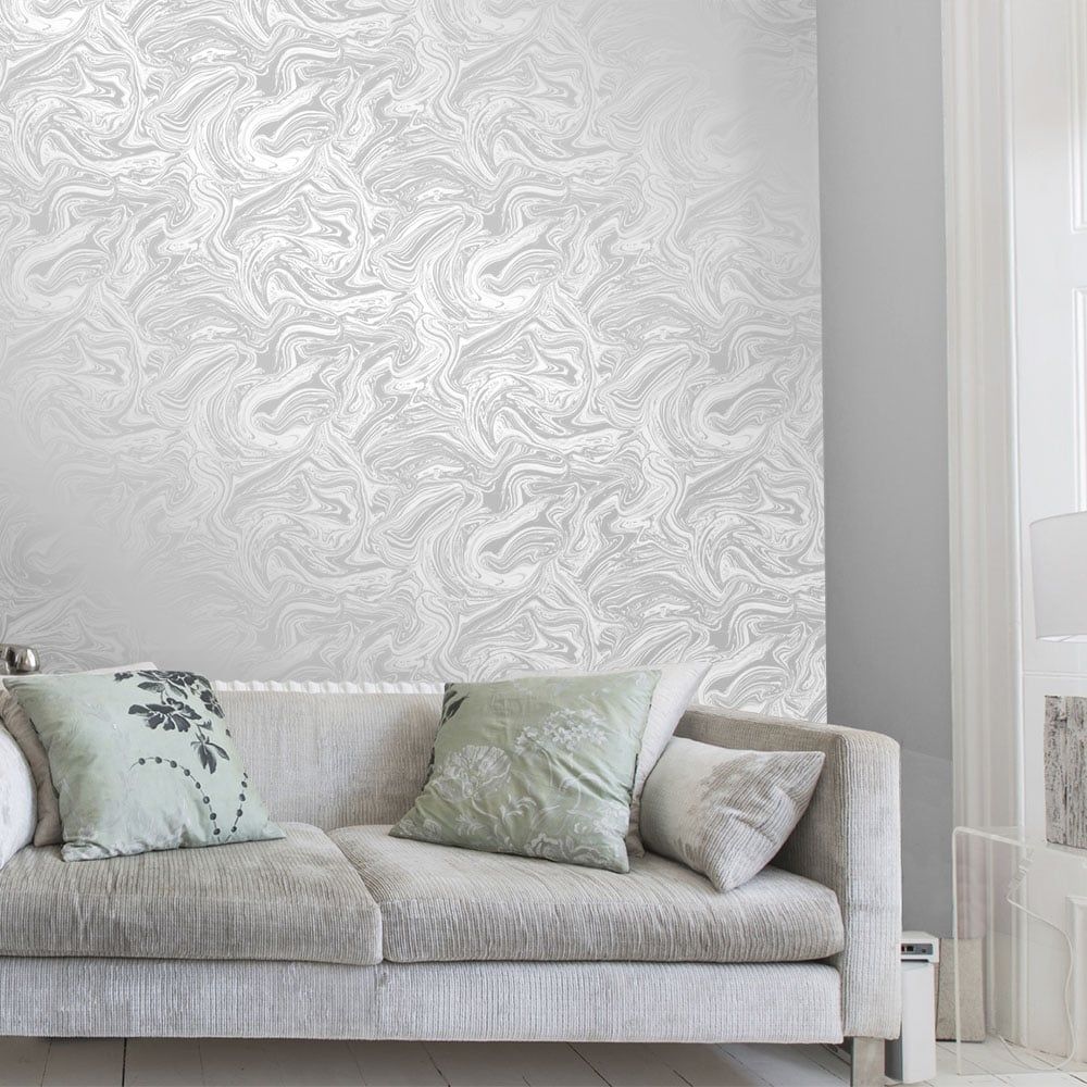 White Damask Wallpaper Modern - HD Wallpaper 
