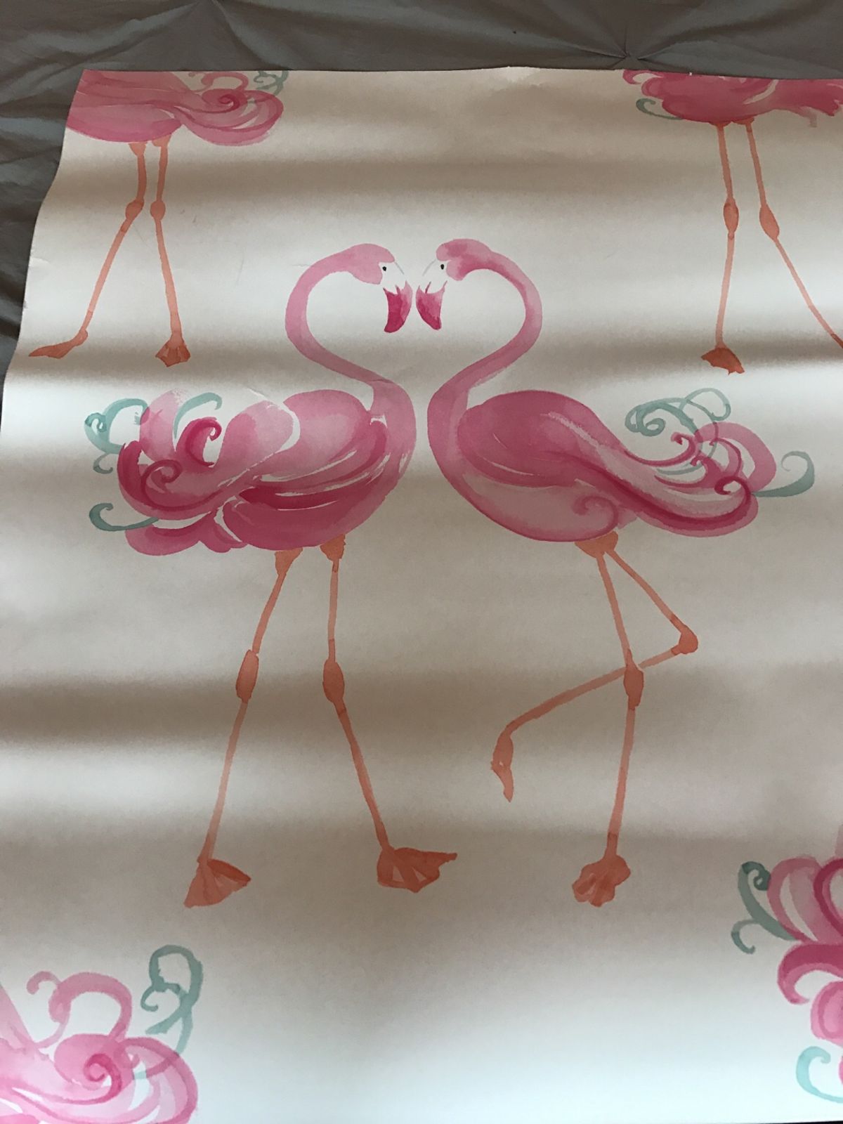 Gorgeous Laura Ashley Wallpaper - Greater Flamingo - HD Wallpaper 