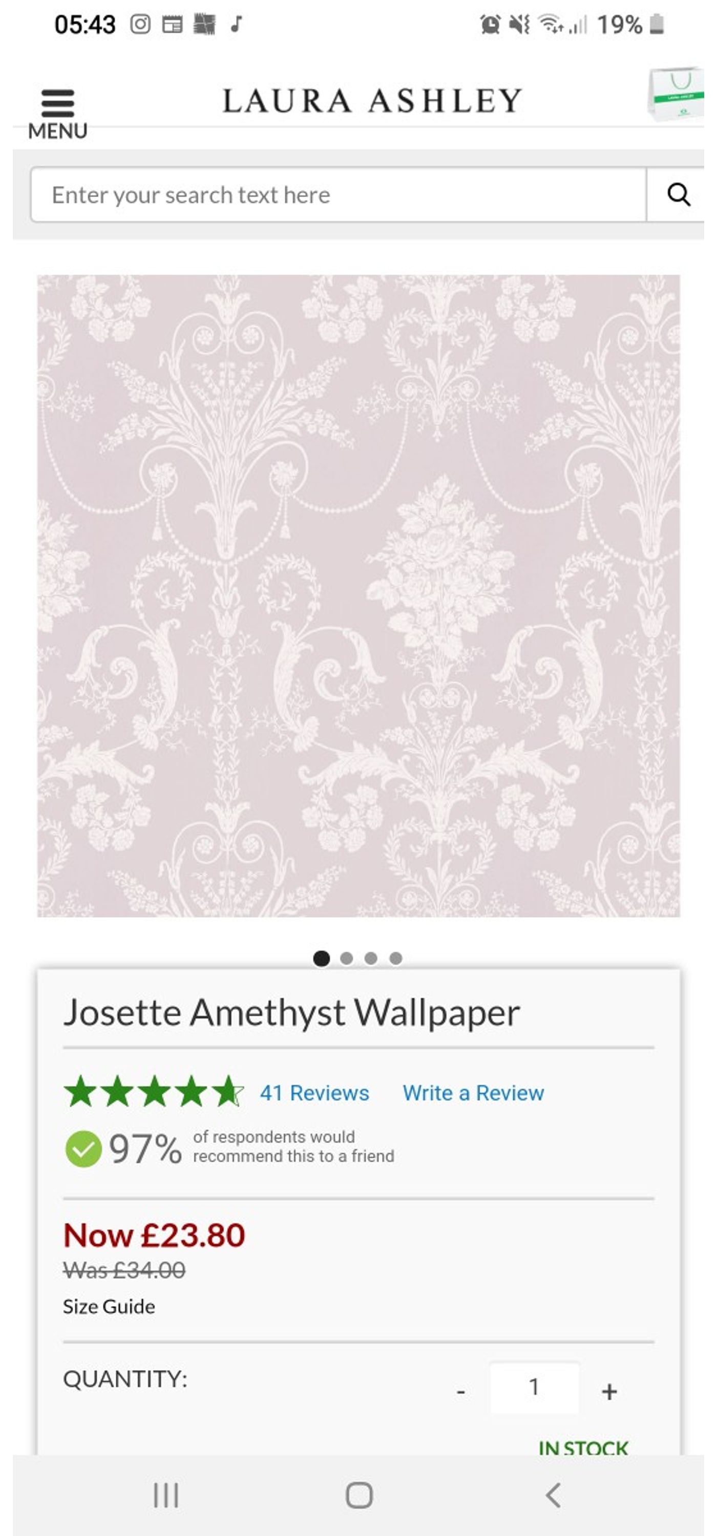 3 Rolls Of Unopened Laura Ashley Josette Wallpaper - Wallpaper - HD Wallpaper 