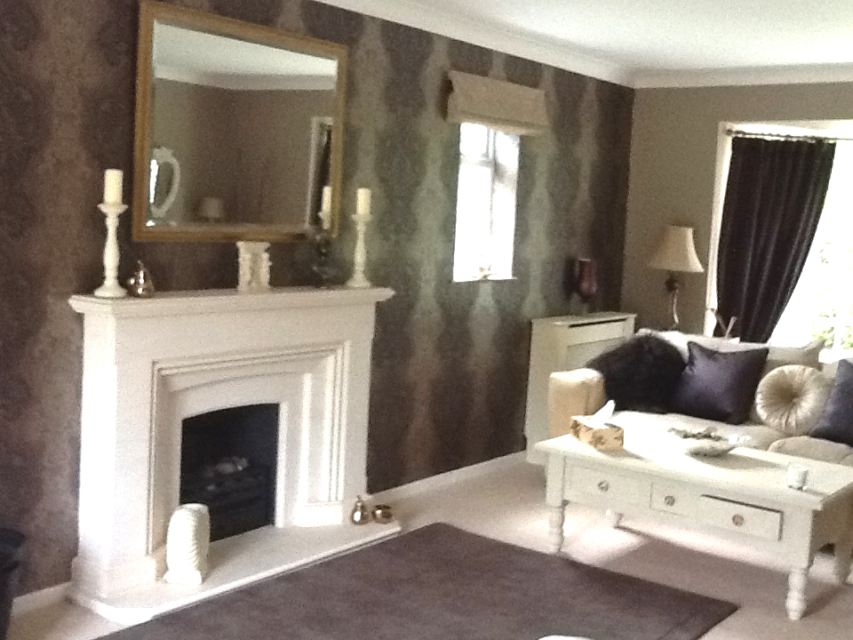 Feature Wall Fireplace Room - HD Wallpaper 