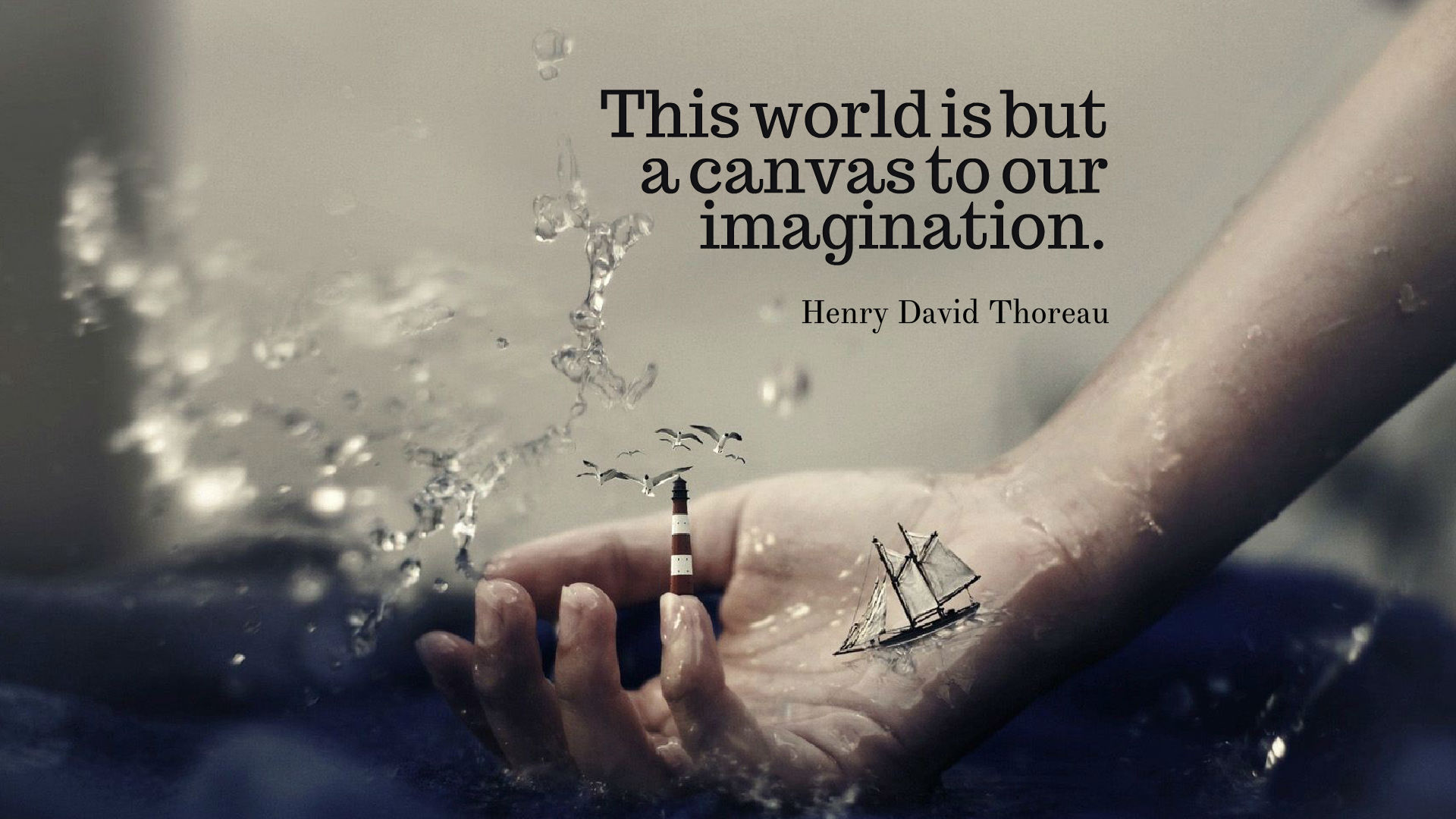 Imagination Quotes Hd Desktop Wallpaper - Hand On The Water - 1920x1080 Wallpaper Imagination Quotes Hd Desktop Wallpaper - Hand On The Water - 1920x1080 Wallpaper