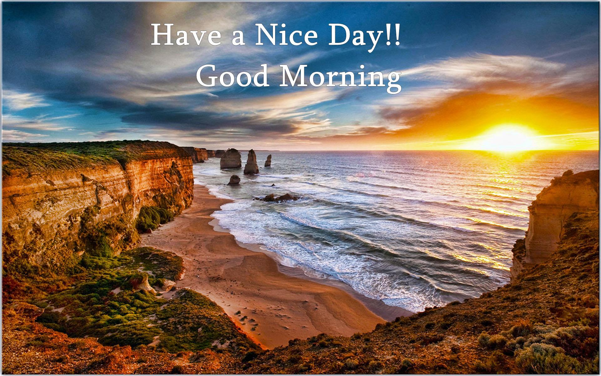 Good Morning Quotes For Facebook Status Wallpaper - Have A Nice Day Good Morning - HD Wallpaper 