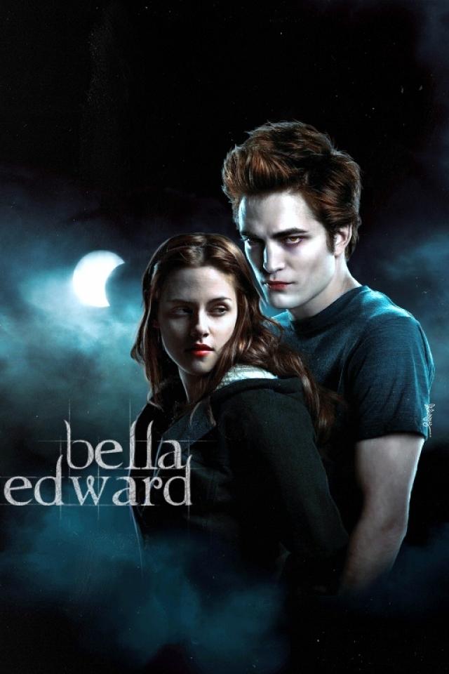 Hd Twilight Iphone 4 Wallpapers - Twilight Bella And Edward Poster -  640x960 Wallpaper 