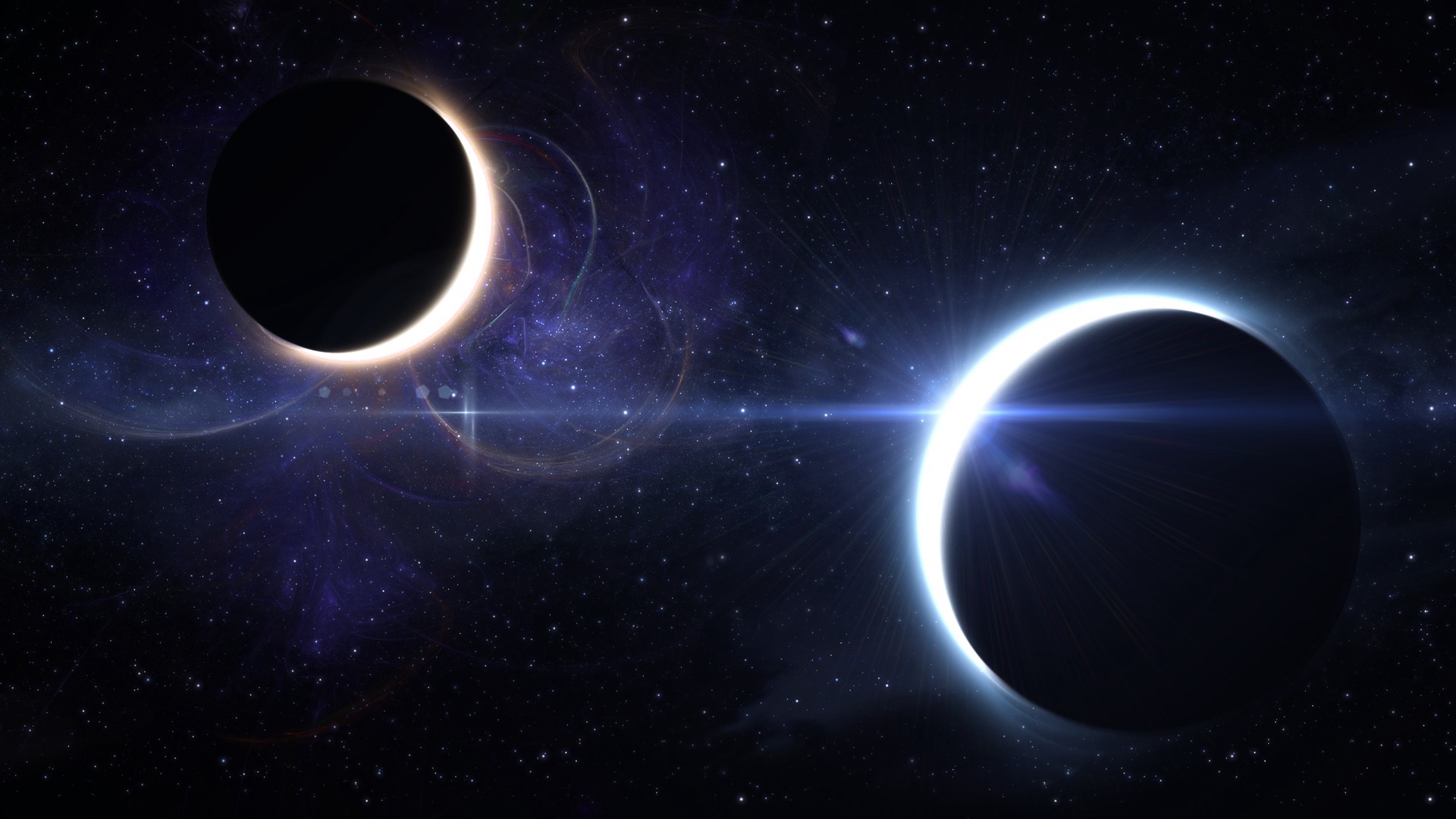 Wallpaper Lunar Eclipse, Solar Eclipse, Space - Solar And Lunar Eclipse Background - HD Wallpaper 