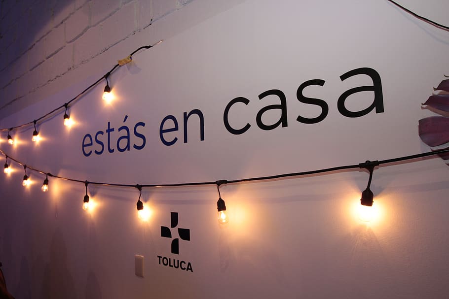Home, Light, Deco, Bulb, Slogan, Wall, White, Casa, - Track Lighting - HD Wallpaper 