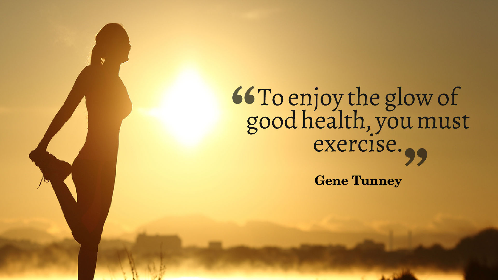 Fitness Quotes Desktop Wallpaper - Exercise In Morning - HD Wallpaper 