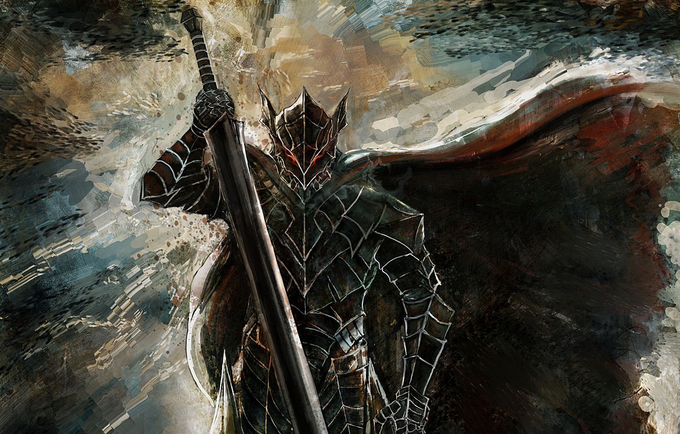 Photo Wallpaper Sword, Game, Monster, Armor, Fox, Anime, - Berserk Wallpaper Hd - HD Wallpaper 