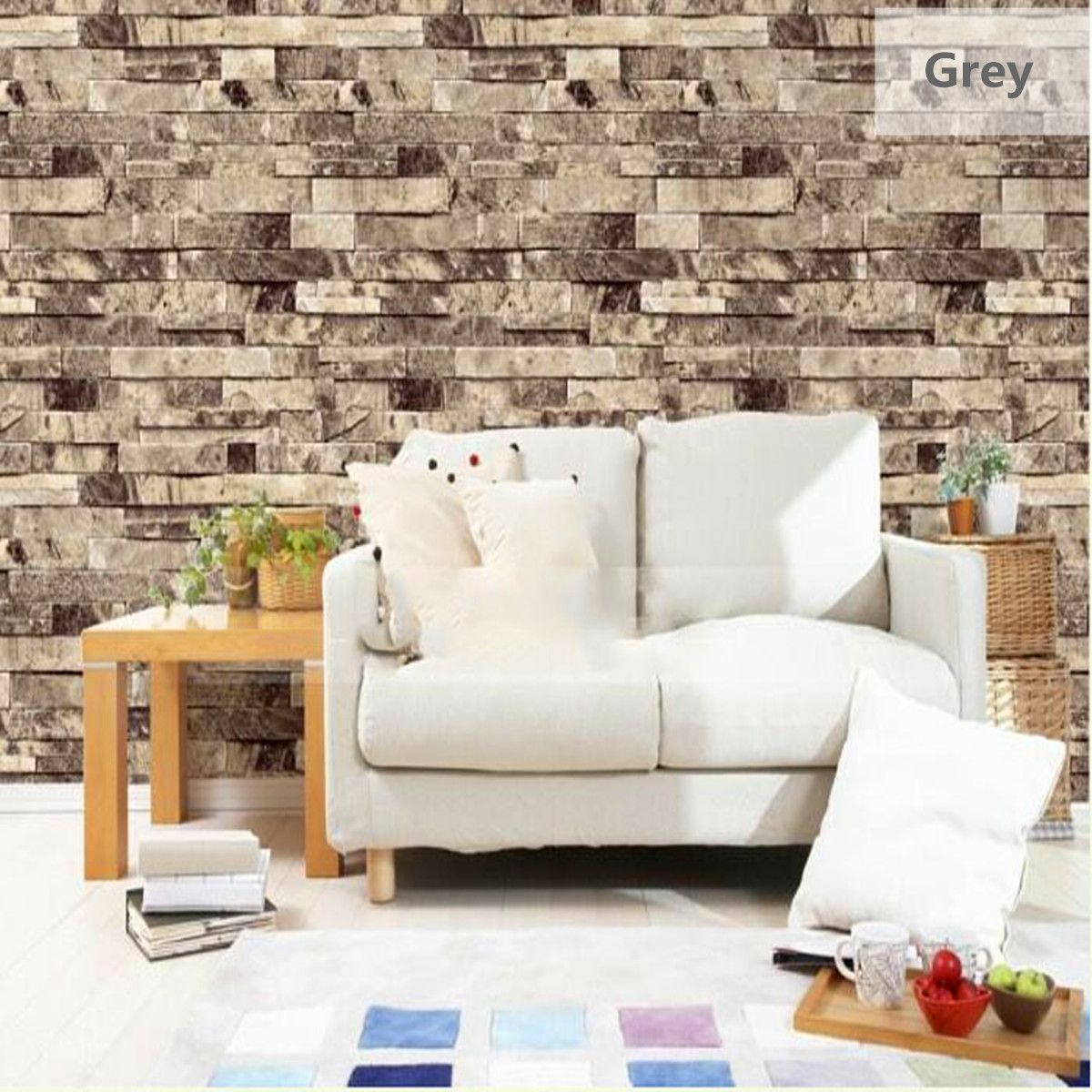 Living Room Bedroom Stone Wallpaper 3d - HD Wallpaper 