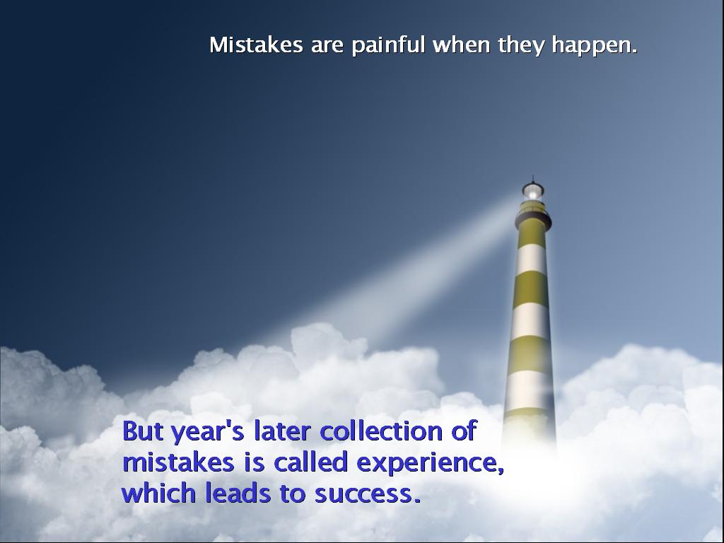 Inspirational Quotes Wallpapers - Mistakes Are Painful When They Happen - HD Wallpaper 