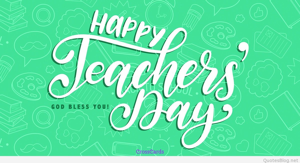 Card For Teacher S Day - Happy Teacher's Day Hd - HD Wallpaper 