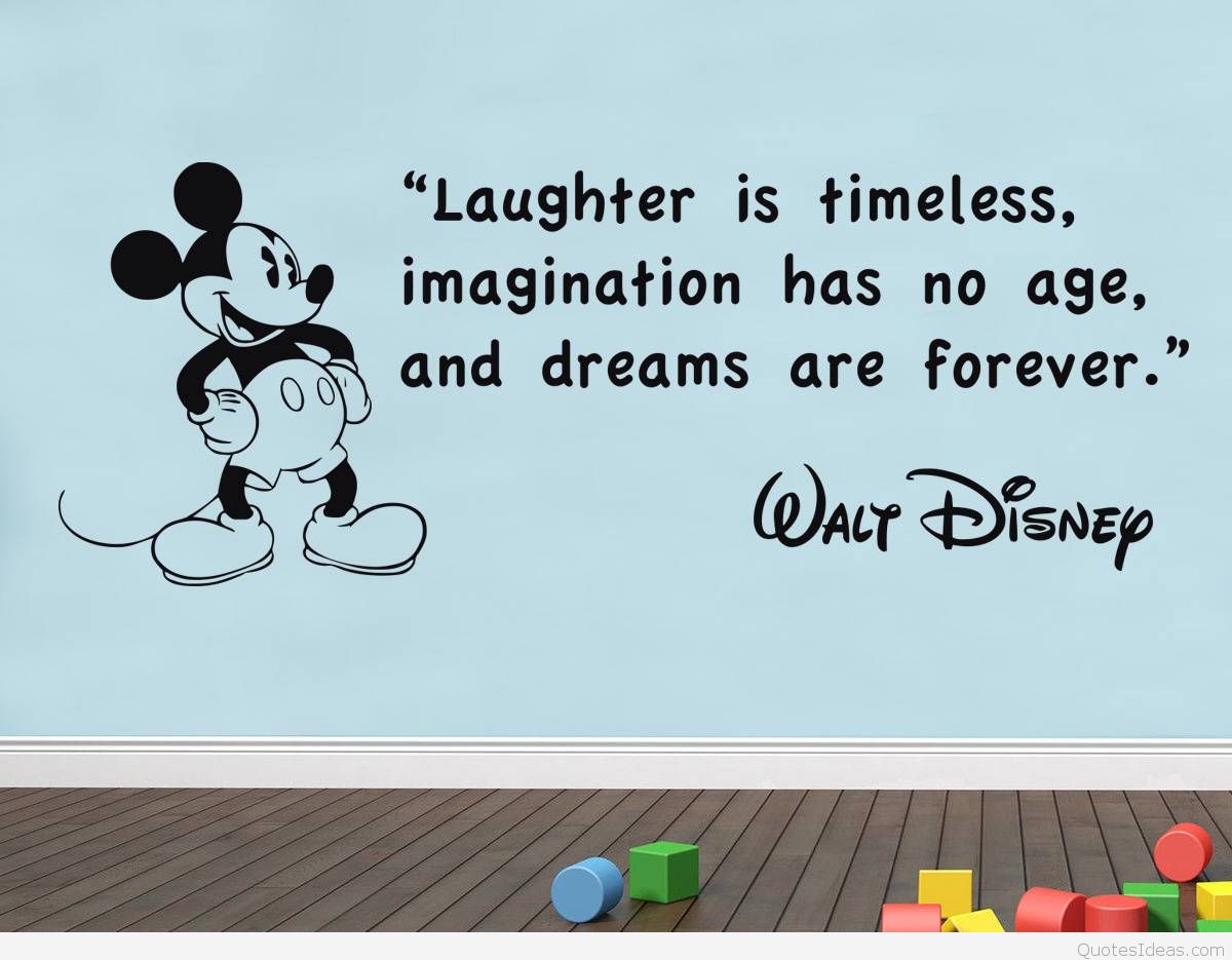Mickey Mouse Walt Disney Quote - HD Wallpaper 