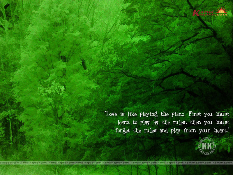 Quotes About Love With Green Background - HD Wallpaper 