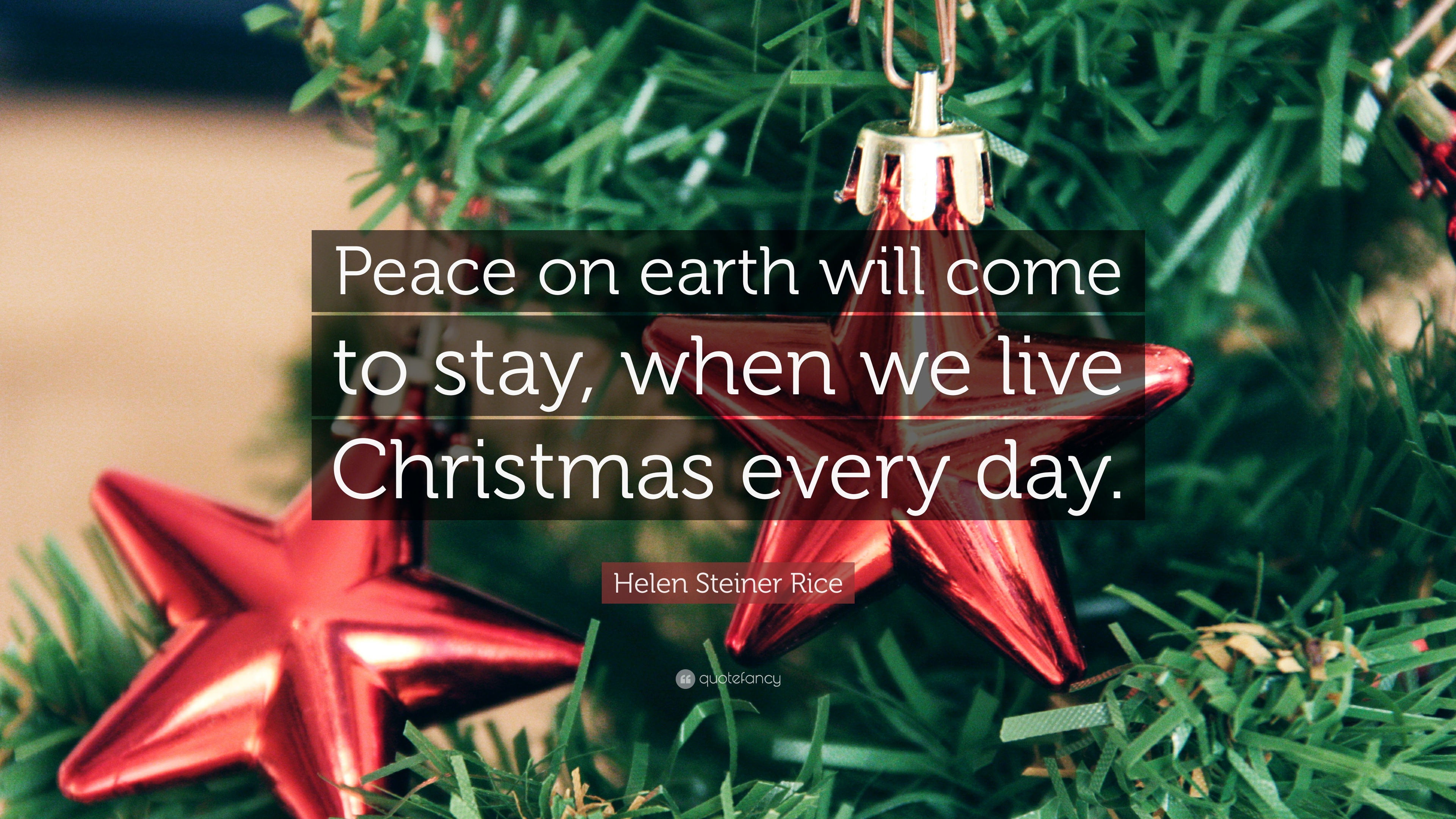 “peace On Earth Will Come To Stay, When We Live Christmas - Thinking Of Others At Christmas - HD Wallpaper 