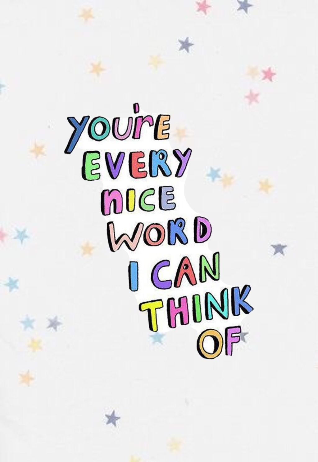 #stars #quote #nice #wallpaper #aethestic #rainbow - Construction Paper - HD Wallpaper 