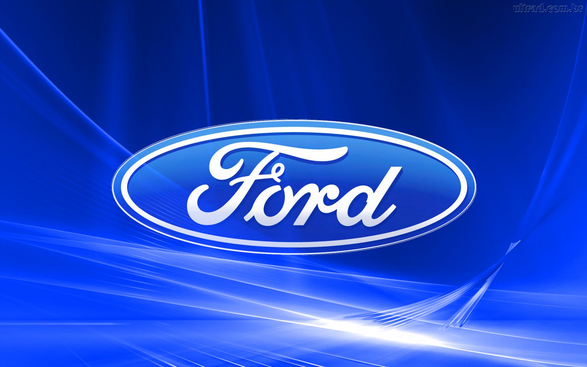 Ford Logo Blue Background - HD Wallpaper 