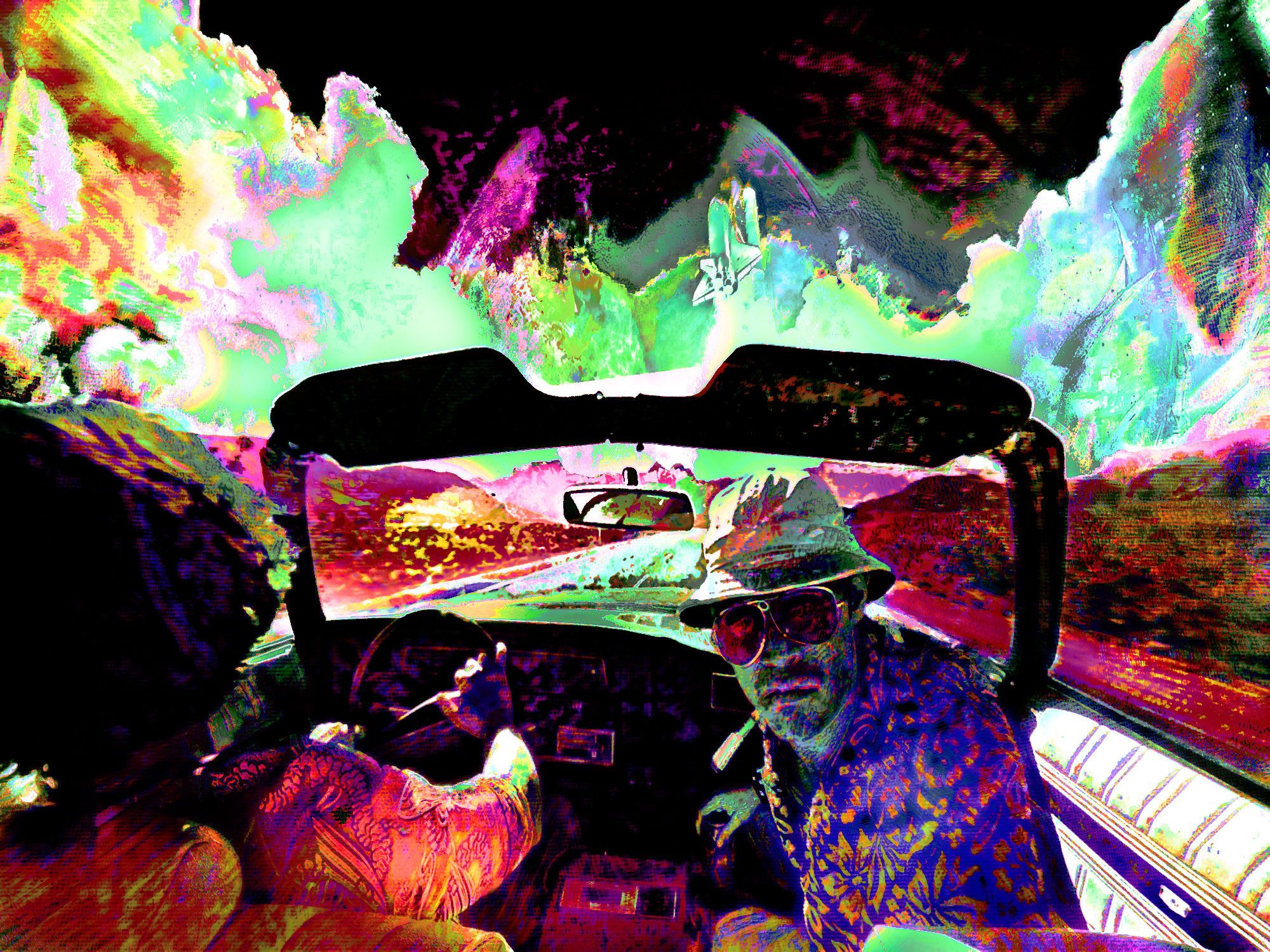 Fear And Loathing In Las Vegas Psychedelic 00x1500 Wallpaper Teahub Io