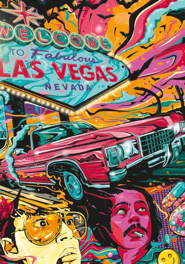 Poster Fear And Loathing In Las Vegas - HD Wallpaper 