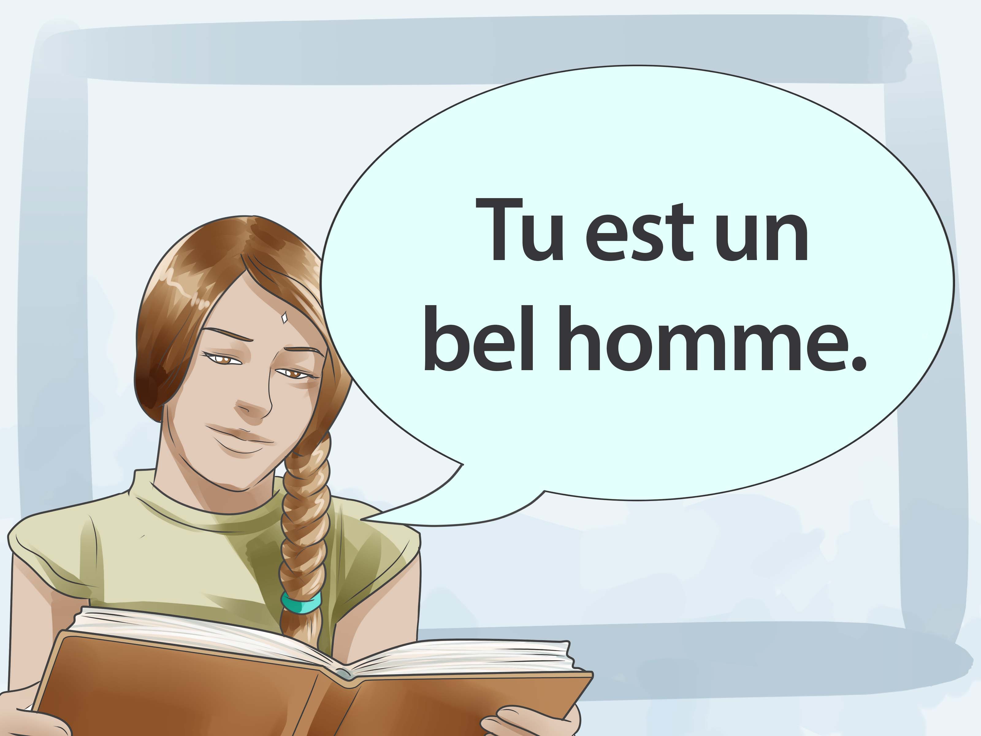 Image Titled Say You Are Beautiful In French Step - Cartoon - HD Wallpaper 