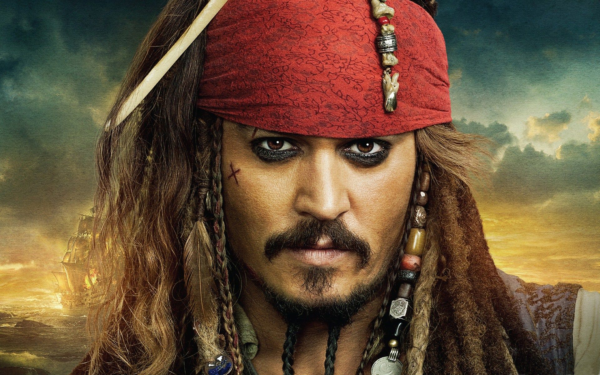 Johnny Depp Pirate Of Caribbean - HD Wallpaper 