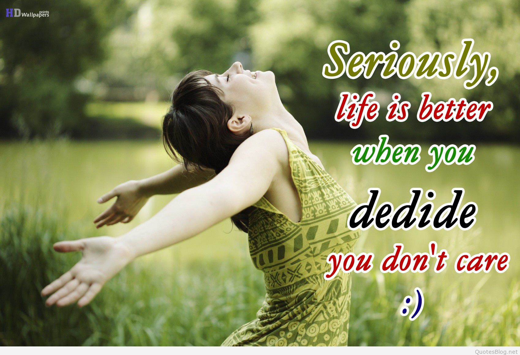 Seriously Life Is Better When You Dedide You Dont Care - Breathing Stretching - HD Wallpaper 