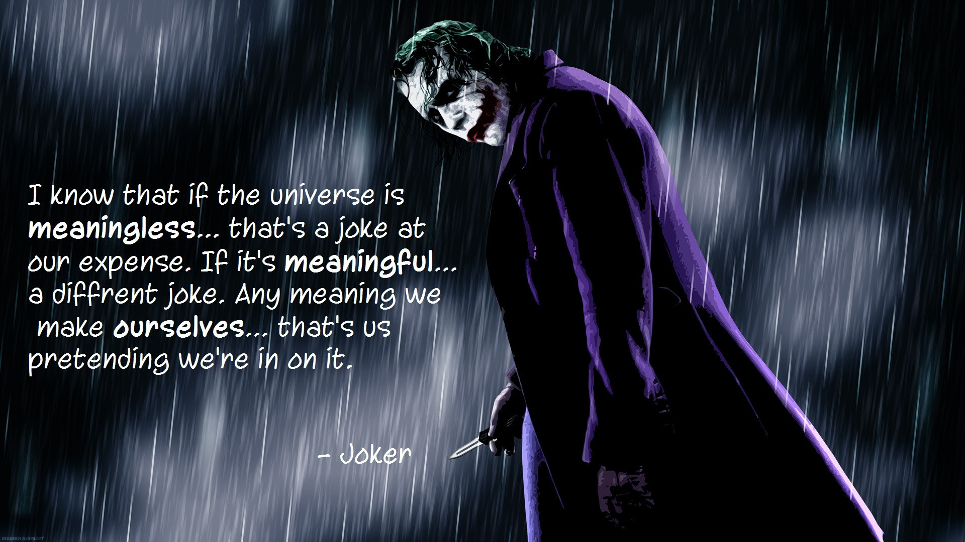 Joker And Harley Quinn Love Quotes Quotesgram 
 Data-src - Joker Dark Knight - HD Wallpaper 