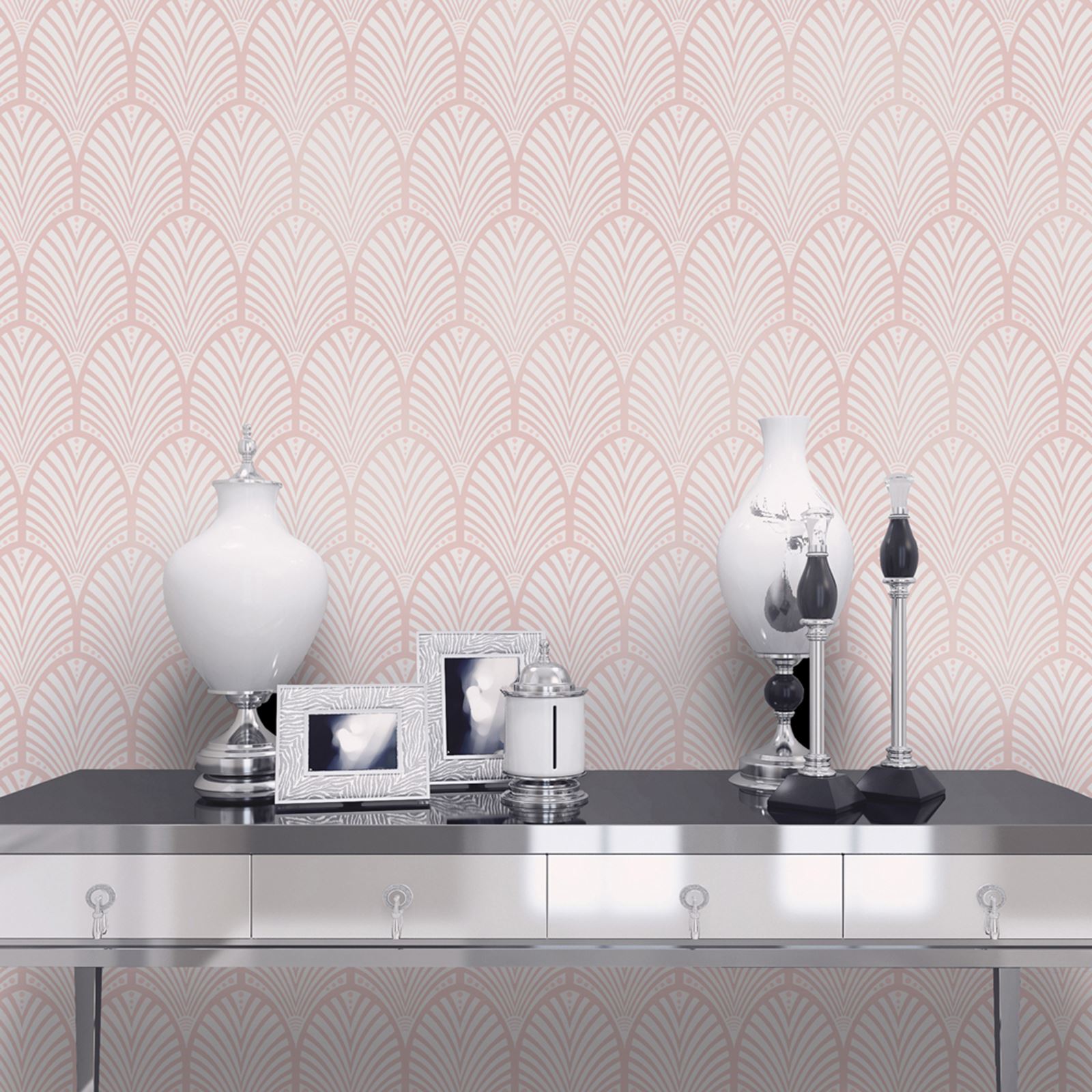 Art Deco Wallpaper Pnk - HD Wallpaper 