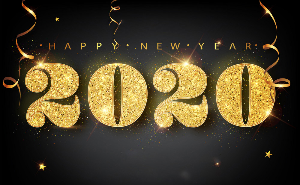 Happy New Year 2020 Images, Wishes, Quotes, Wallpapers, - Calligraphy - HD Wallpaper 