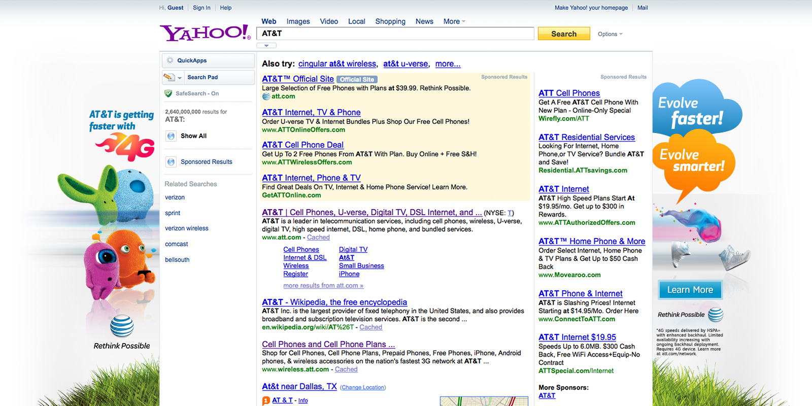 Yahoowallpaper 4g V2 - Web Page - HD Wallpaper 