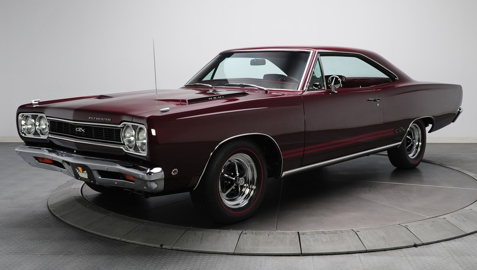 Hemi, Gtx, 426, Plymouth, Burgundy, 1968, Muscle Car, - 1968 Plymouth Gtx Maroon - HD Wallpaper 