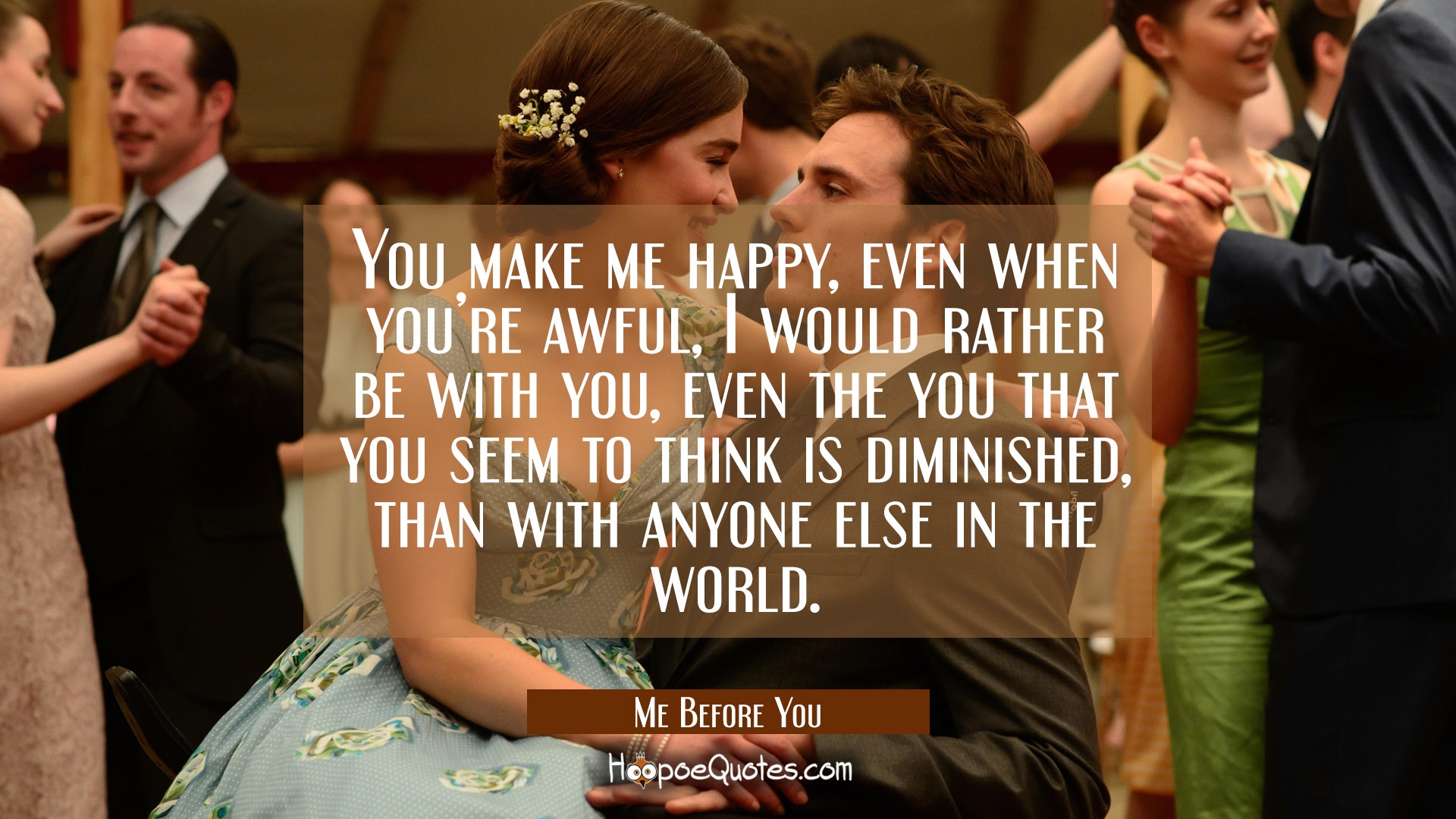 Quotes From Me Before You Movie - HD Wallpaper 