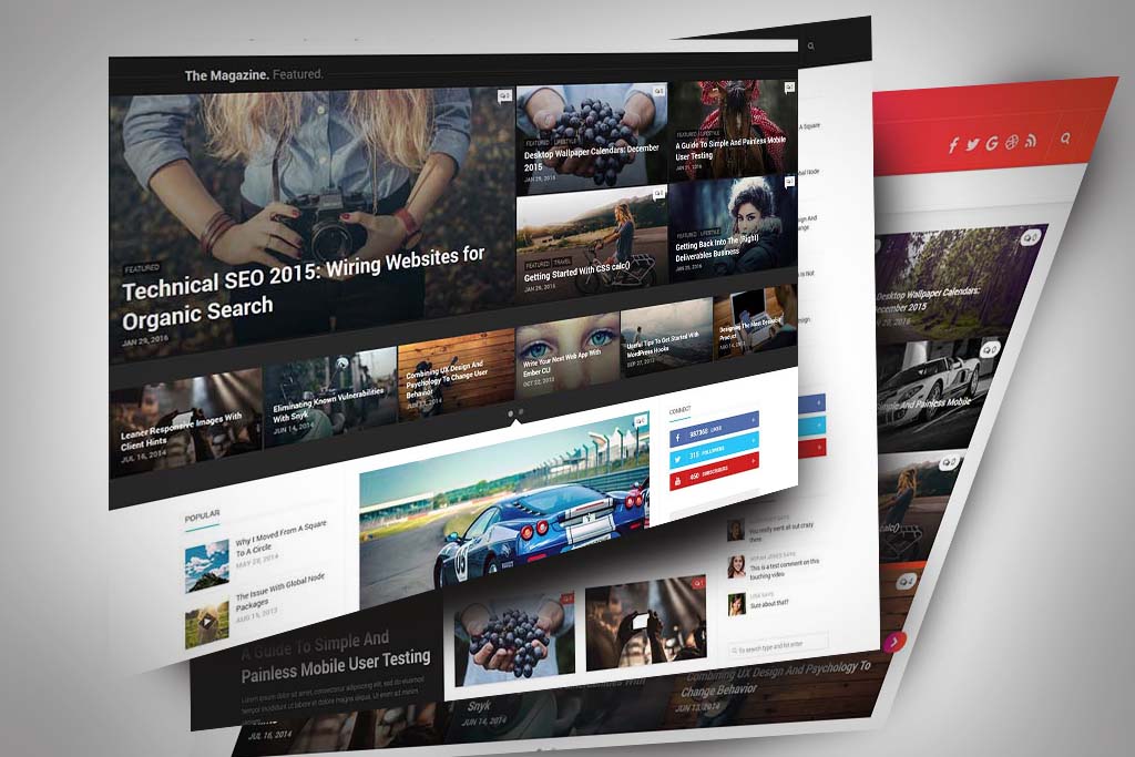 Best Free Wordpress Themes Magazine And Blogging - Online Advertising - HD Wallpaper 