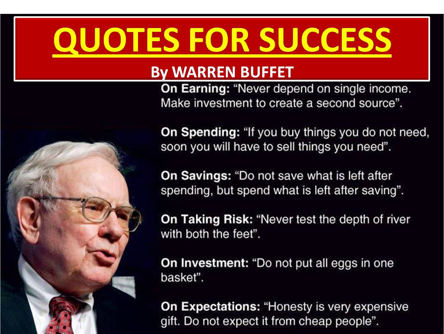 Success Warren Buffet Quote - HD Wallpaper 