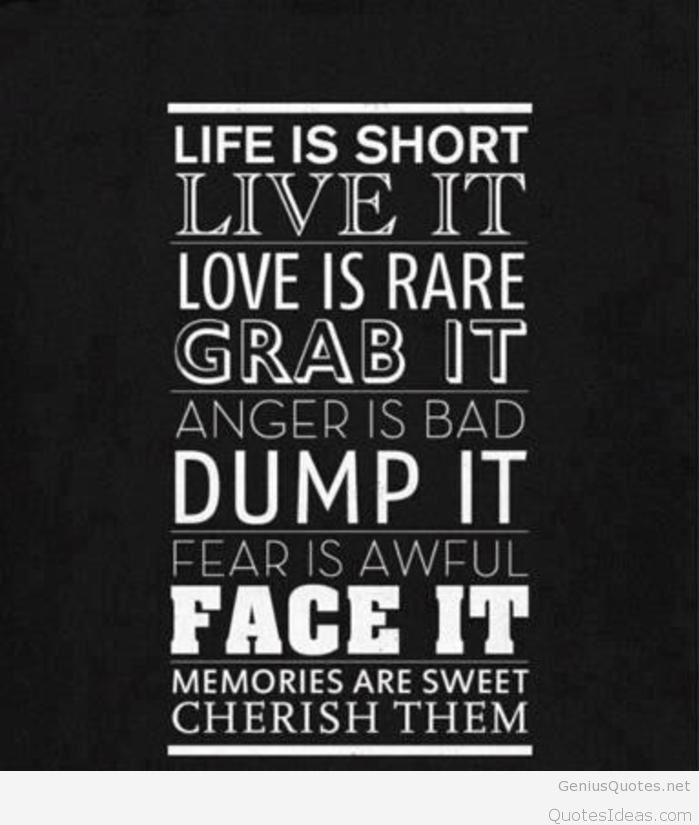 Life Is Short New 2014 Hd Wallpaper Quote1 - Poster - HD Wallpaper 