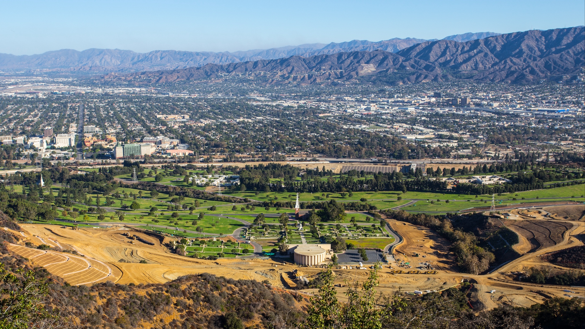 Wallpaper Hollywood, Griffith Park, Mountains - Los Angeles - HD Wallpaper 