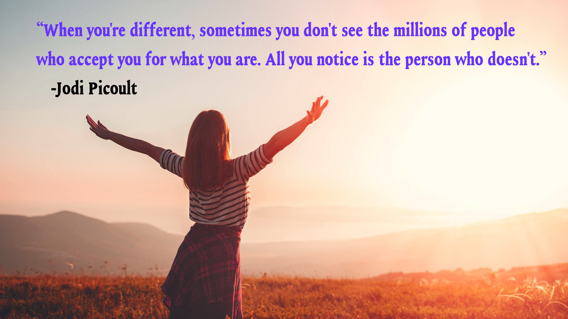 Jodi Picoult Quote Image Hd Wallpaper- - Poster - HD Wallpaper 