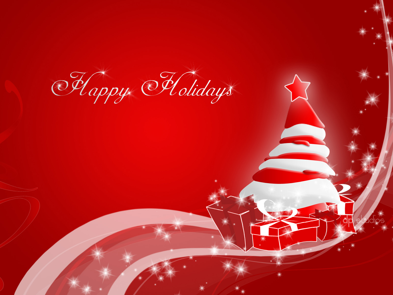 Happy Christmas Holidays - Merry Christmas Red - HD Wallpaper 