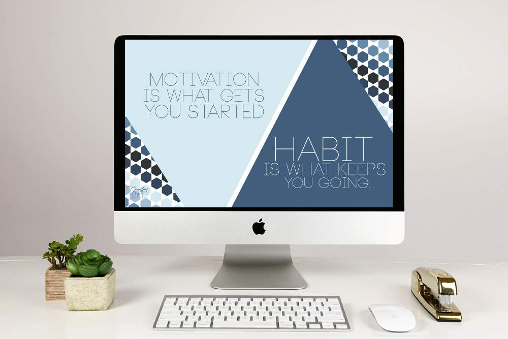 Motivation Can Only Get You So Far Habit Is What Determines - Desktop Computer - HD Wallpaper 