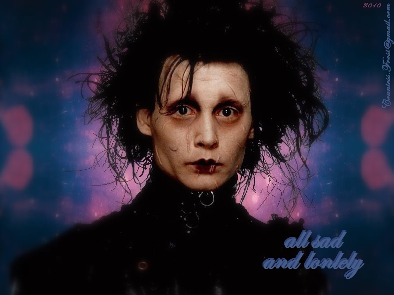 All Sad And Lonely - Johnny Depp Edward Scissorhands - HD Wallpaper 