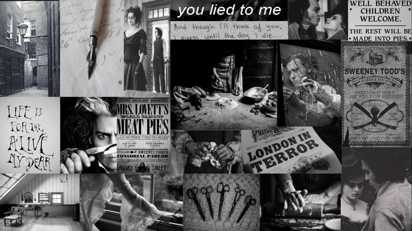 Tim Burton Sweeney Todd Aesthetic - HD Wallpaper 