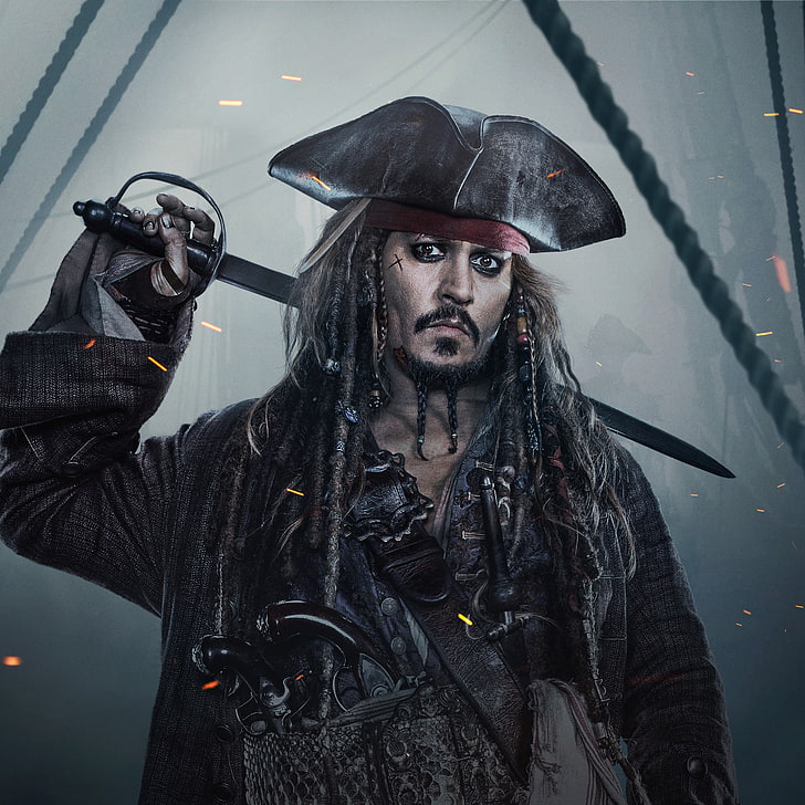 Johnny Depp As Jack Sparrow Wallpaper, Fog, Guns, Hat, - HD Wallpaper 