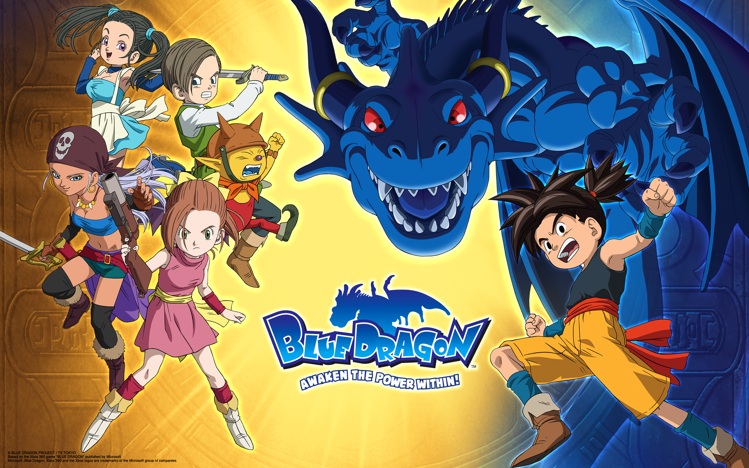 Blue Dragon Wallpaper - HD Wallpaper 