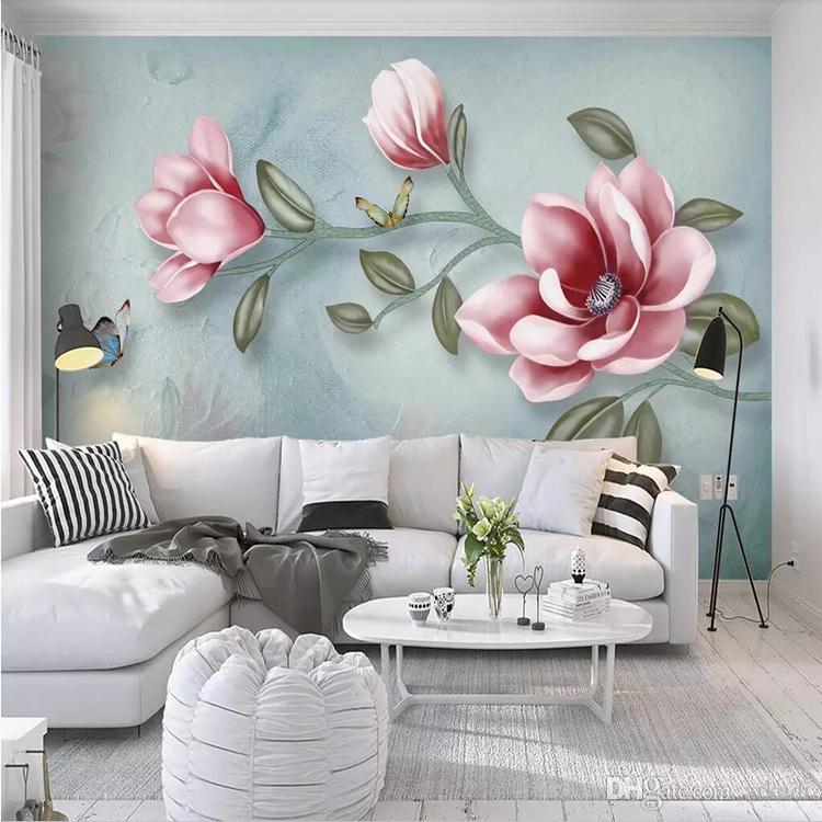 Featured image of post Hand Painted Floral Wall Murals Hand painted floral round frame isolated on white background